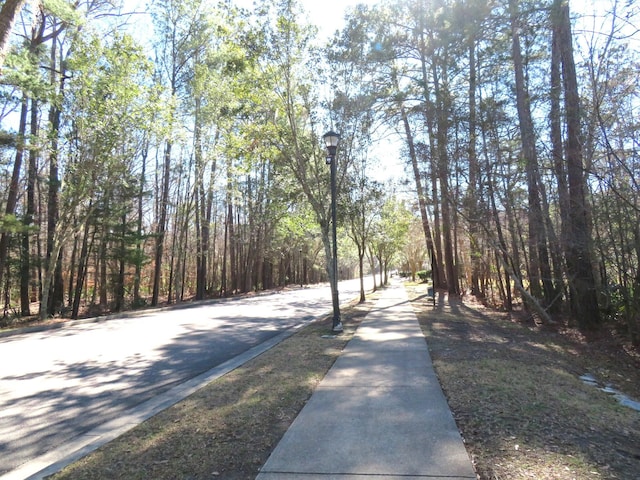 view of road with street lights