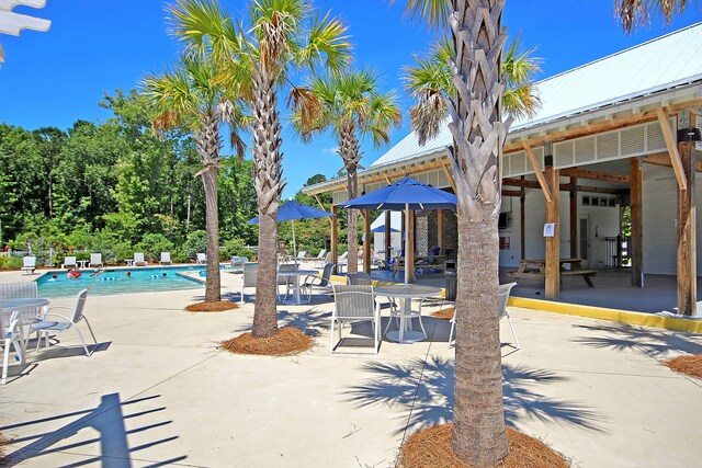 3873 Hanoverian Dr, Mount Pleasant, SC 29429 - view of home's community with a patio area and a pool