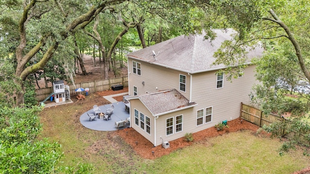 3873 Hanoverian Dr, Mount Pleasant, SC 29429 - rear view of property with a patio area and roof with shingles