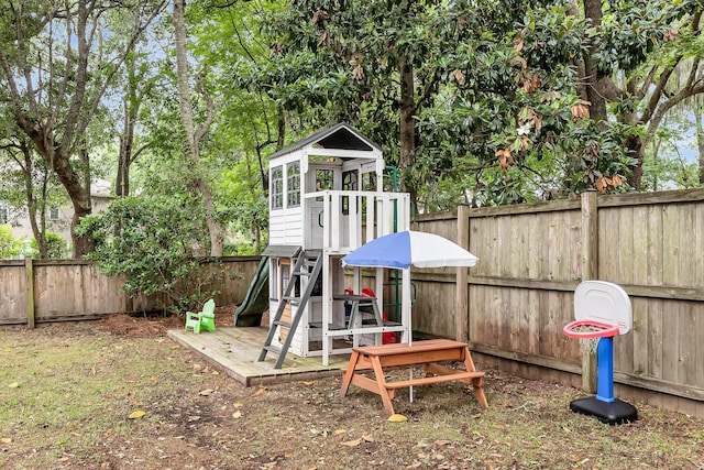 3873 Hanoverian Dr, Mount Pleasant, SC 29429 - view of play area with a fenced backyard