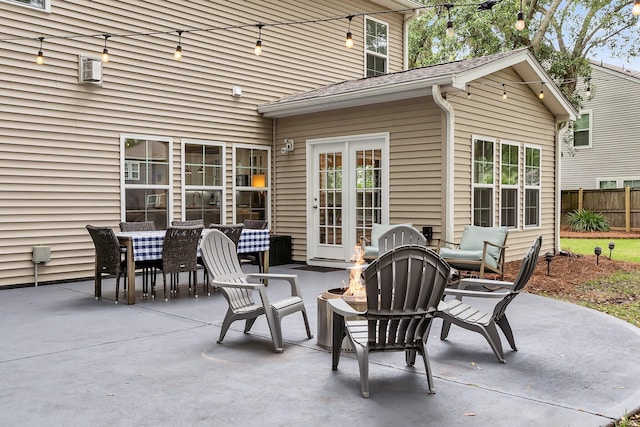 3873 Hanoverian Dr, Mount Pleasant, SC 29429 - view of patio / terrace featuring an outdoor fire pit