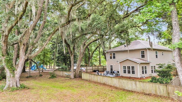 3873 Hanoverian Dr, Mount Pleasant, SC 29429 - view of yard with a playground and a patio