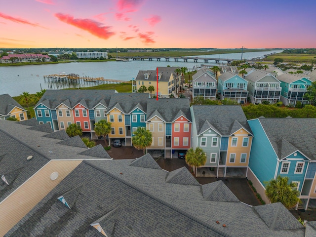81 Sandbar Ln Unit 23, Folly Beach, SC 29439 - aerial view at dusk of a water view