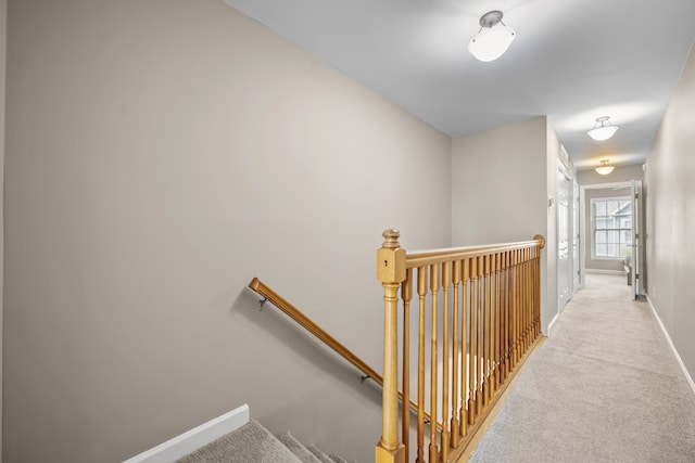 81 Sandbar Ln Unit 23, Folly Beach, SC 29439 - corridor with an upstairs landing and carpet flooring