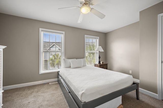 81 Sandbar Ln Unit 23, Folly Beach, SC 29439 - bedroom featuring carpet flooring and ceiling fan