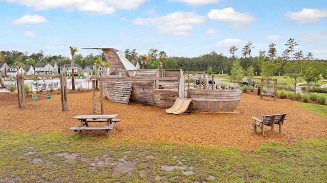 view of play area
