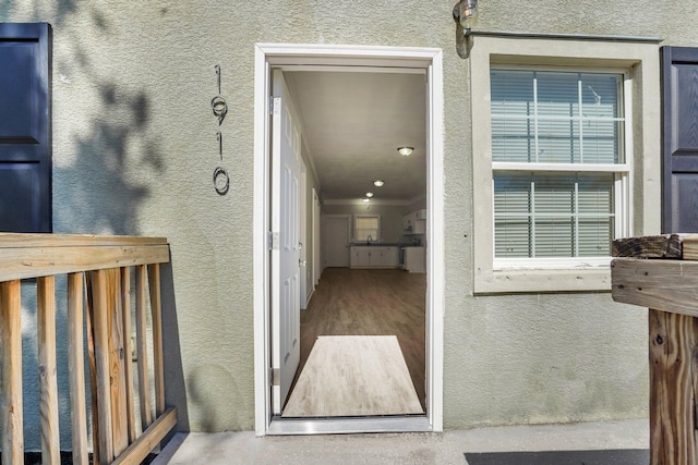 1910 Kerry St, North Charleston, SC 29406 - entrance to property with stucco siding