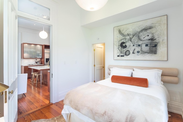 155 Wentworth St Unit A, Charleston, SC 29401 - bedroom featuring hardwood / wood-style floors