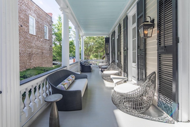 155 Wentworth St Unit A, Charleston, SC 29401 - view of patio featuring a porch