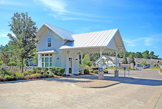3115 Cross Vine Ln, Summerville, SC 29483 - view of front of home with metal roof, a residential view, and a standing seam roof