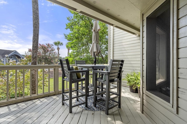1647 Live Oak Park, Seabrook Island, SC 29455 - view of wooden terrace