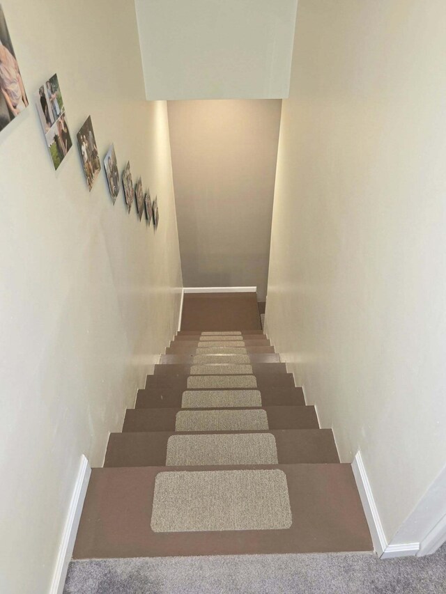 9489 Sidneys Rd, Round O, SC 29474 - staircase with baseboards