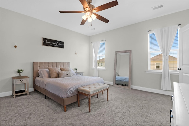 101 Patterson Ave, Goose Creek, SC 29445 - carpeted bedroom featuring baseboards and a ceiling fan