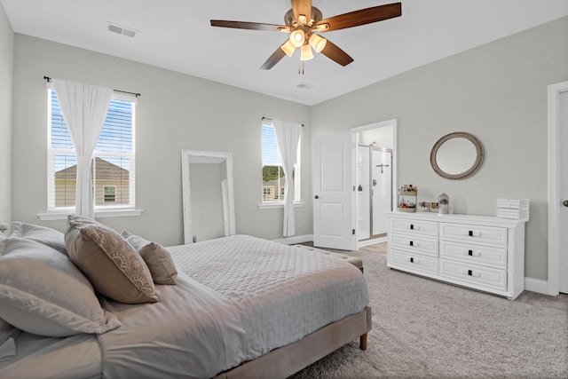 101 Patterson Ave, Goose Creek, SC 29445 - carpeted bedroom with multiple windows and ceiling fan