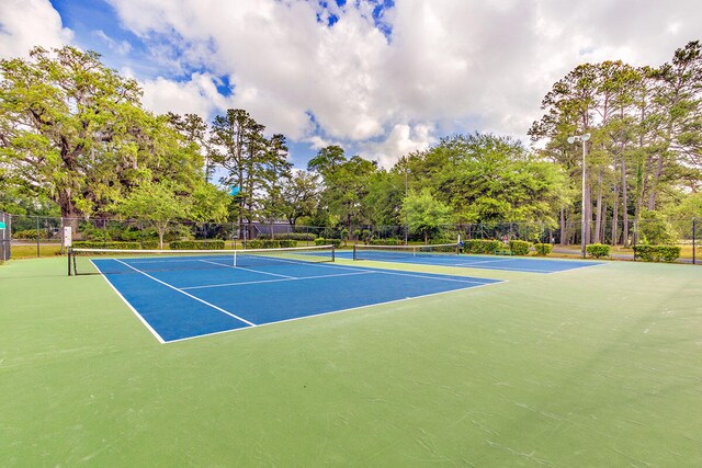 view of tennis court