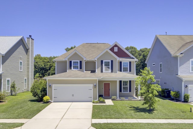 308 Legendres Dr, Goose Creek, SC 29445 - view of front of house with driveway, a garage, and a front yard
