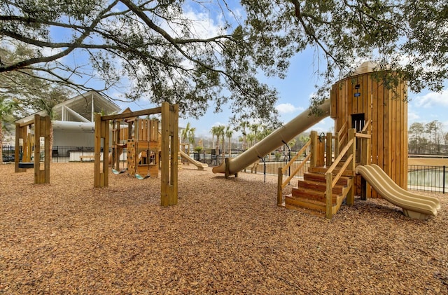 view of jungle gym