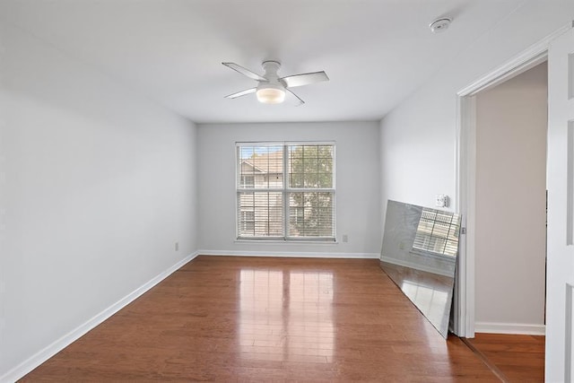 700 Daniel Ellis Dr Unit 11302, Charleston, SC 29412 - empty room featuring a smoke detector, a ceiling fan, wood finished floors, and baseboards