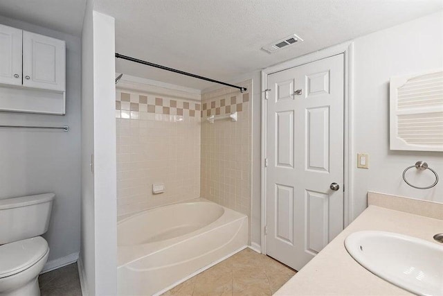 700 Daniel Ellis Dr Unit 11302, Charleston, SC 29412 - bathroom with bathing tub / shower combination, toilet, tile patterned flooring, vanity, and baseboards