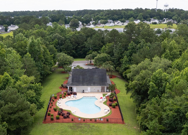 251 Coosawatchie St, Summerville, SC 29485 - drone / aerial view of a pool area