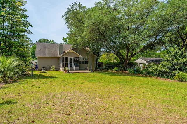 1918 Piper Dr, Charleston, SC 29407 - view of yard with a sunroom and a patio