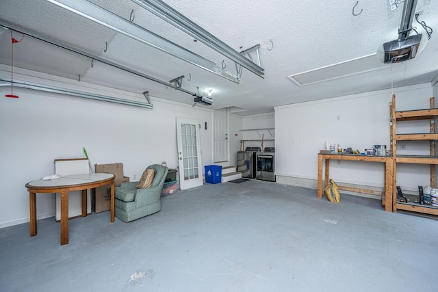 1918 Piper Dr, Charleston, SC 29407 - garage featuring independent washer and dryer and a garage door opener