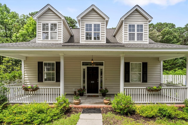 1431 Whispering Oak Trl, Mount Pleasant, SC 29466 - view of front of property with covered porch and a shingled roof