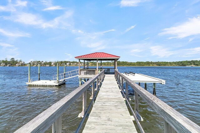 1913 Mooring Line Way, Mount Pleasant, SC 29466 - view of dock with a water view and a gazebo