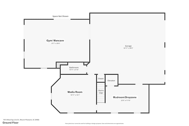 1913 Mooring Line Way, Mount Pleasant, SC 29466 - floor plan
