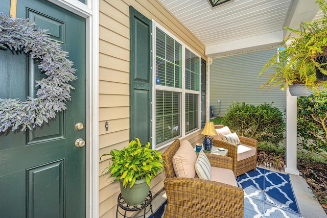 exterior space featuring covered porch