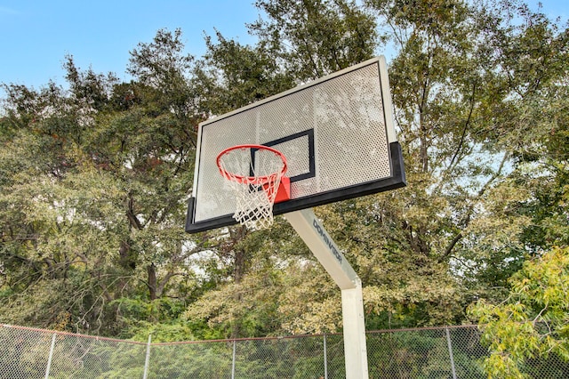 view of basketball court