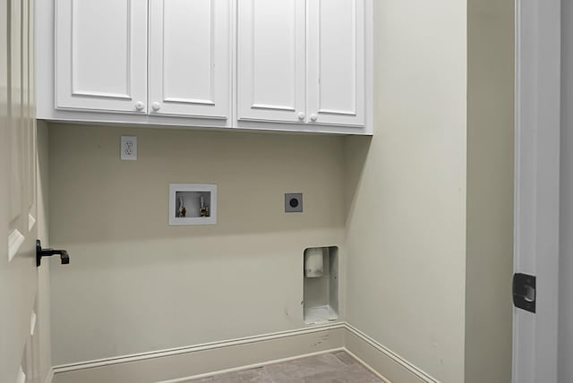 4252 Faber Place Dr Unit 203, North Charleston, SC 29405 - laundry area featuring hookup for an electric dryer, hookup for a washing machine, cabinet space, and baseboards