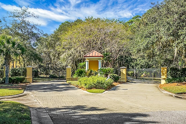4252 Faber Place Dr Unit 203, North Charleston, SC 29405 - view of street with a gate, curbs, and a gated entry