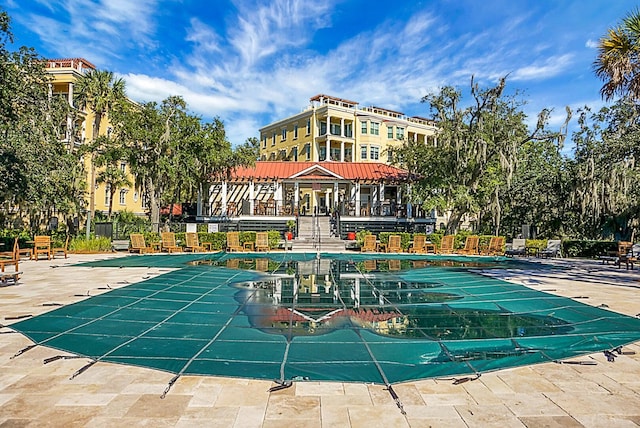 4252 Faber Place Dr Unit 203, North Charleston, SC 29405 - community pool featuring a patio area