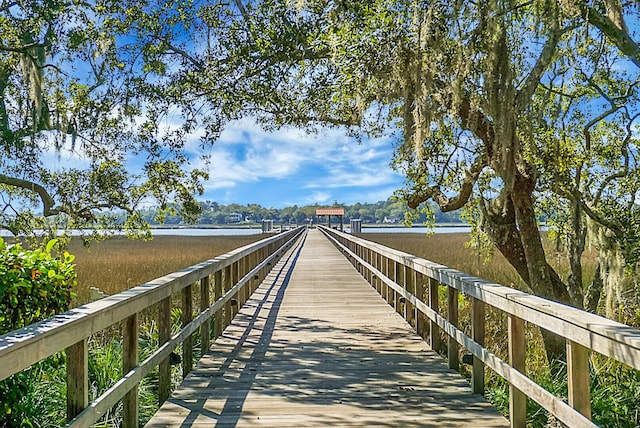 4252 Faber Place Dr Unit 203, North Charleston, SC 29405 - dock area with a water view