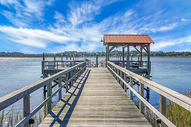 4252 Faber Place Dr Unit 203, North Charleston, SC 29405 - dock with a water view