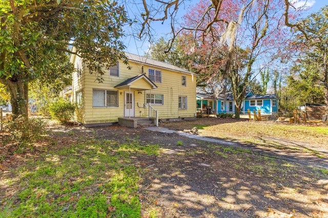 colonial house with metal roof