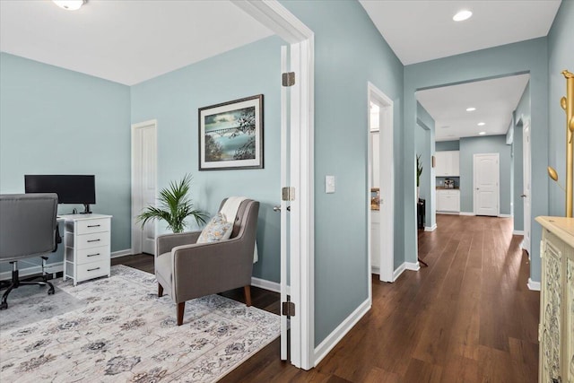 3055 Matthews Dr, Sumter, SC 29154 - office space featuring wood finished floors, baseboards, and recessed lighting