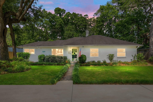 672 W Oak Forest Dr, Charleston, SC 29407 - single story home featuring a lawn and a chimney