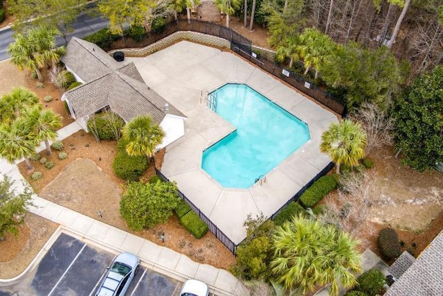 birds eye view of property