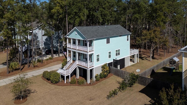 birds eye view of property