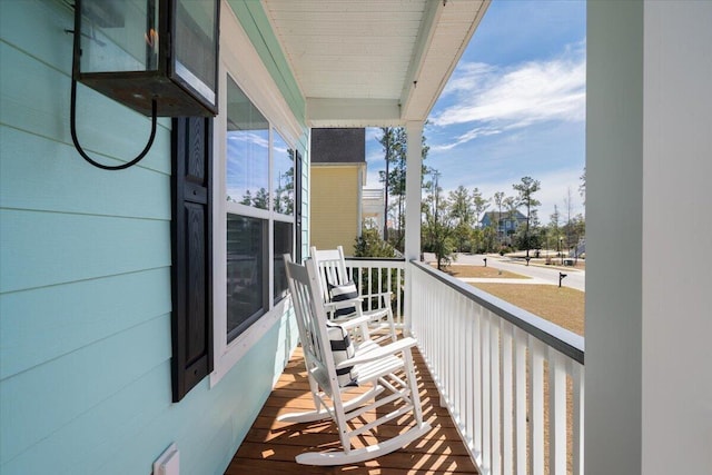 view of balcony