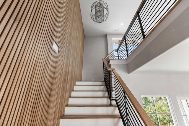 stairway with healthy amount of natural light