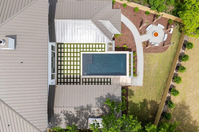 view from above of property