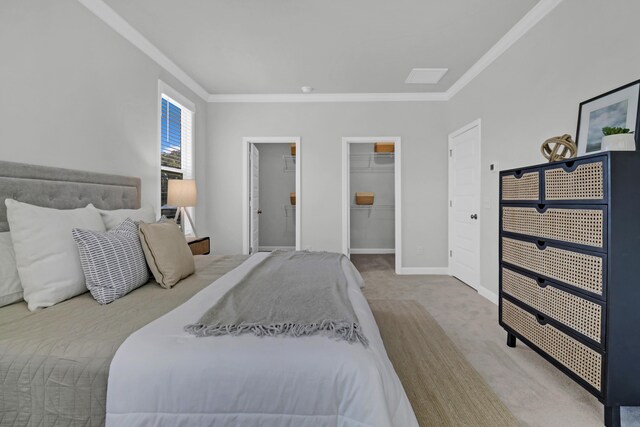 123 Brown Swiss Cir, Summerville, SC 29483 - carpeted bedroom with crown molding, baseboards, and a walk in closet