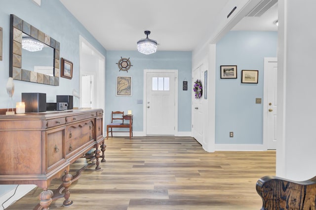 3473 Plow Ground Rd, Johns Island, SC 29455 - entryway with light wood-type flooring and baseboards