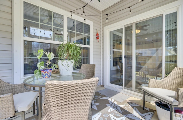 3473 Plow Ground Rd, Johns Island, SC 29455 - view of patio / terrace with outdoor dining space and a ceiling fan
