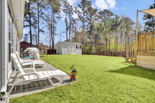 3473 Plow Ground Rd, Johns Island, SC 29455 - view of yard with an outbuilding and a patio