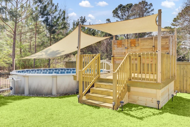 3473 Plow Ground Rd, Johns Island, SC 29455 - deck with an outdoor pool
