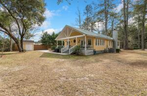 exterior space with a garage and a porch